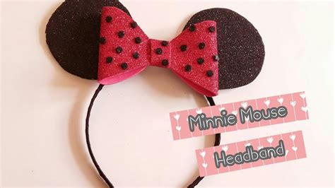 Diy Headband How To Make Minnie Mouse Ears Head Band No Sew Hair