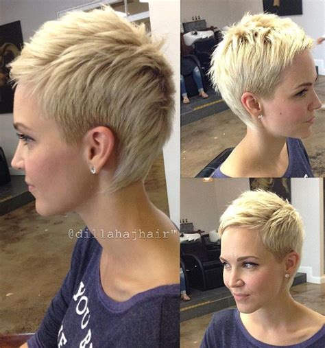 Very Short Blonde Pixie Haircuts