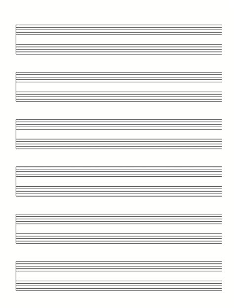 Download and print out our free blank guitar tablature pdf sheets with 2 x large tab papers. Score & Tablature Free Template Download .pdf | Mando Montréal