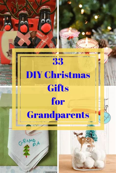 Diy Christmas Gifts For Grandparents Easy Homemade Ideas