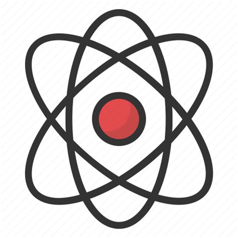 Atom Atomic Symbol Neutron System Nuclear Model Nuclear Symbol Icon