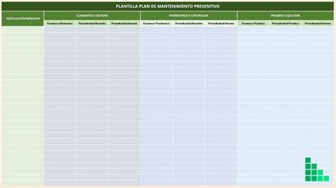 Cronograma Plan De Mantenimiento Preventivo Excel 2023