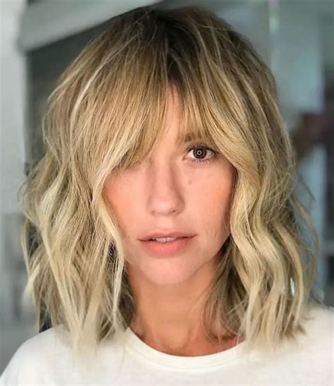 30 Best Long Bob Haircuts With Bangs Express Your Personality