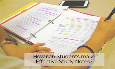 How Can Students Make Effective Study Notes Makemyassignments Blog