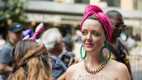 GoTopless Day Parade Encourages Women To Express Their Right To Bare