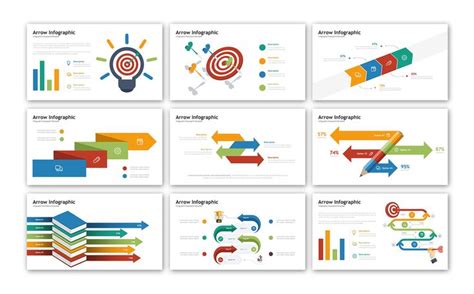 Arrow Infographic Powerpoint Template Templatemonster Infographic