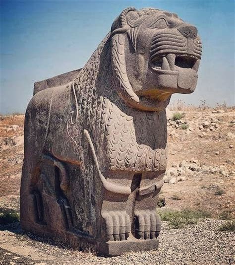 Lion Statue Basalt In Temple Of Of Ain Dara Hittites 1312th Bce