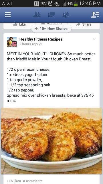 4 boneless skinless chicken breasts. Melt in your mouth baked chicken | Healthy fitness meals ...