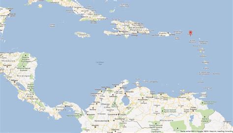 Map Of Saint Martin Caribbean