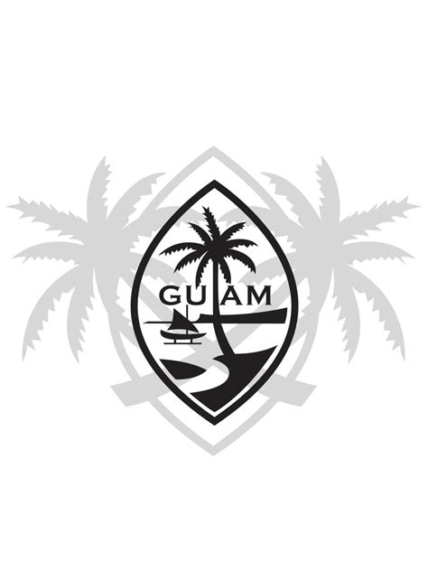 Guam Seal Svg File Guam Flag Seal Svg File Guahan Flag Etsy