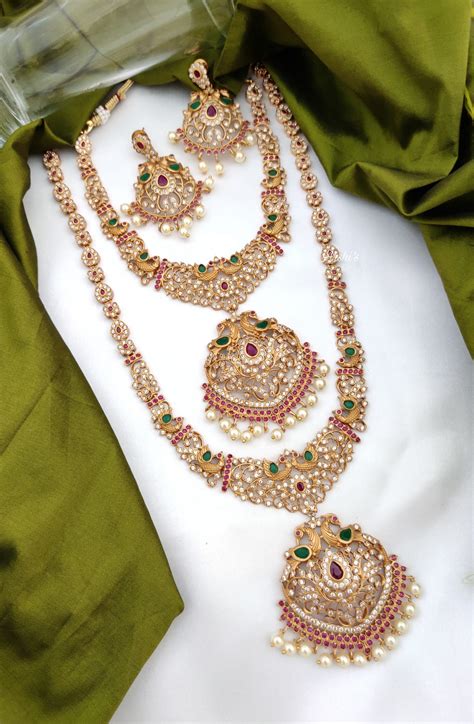 Indian Bridal Jewellery Sets Tutorial Pics