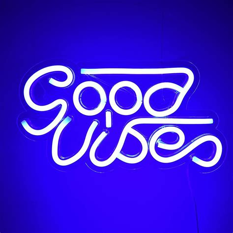 Buy Party Propz Good Vibes Neon Lights Or Neon Signs Blue Colour