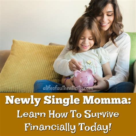 How To Survive Financially As A Newly Single Mom Single Mom