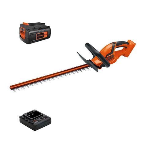 Black Decker V Max Cordless Battery Powered Hedge Trimmer Kit With
