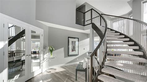 Custom Curved Staircase Modern Home Design Artistic Stairs And Railings