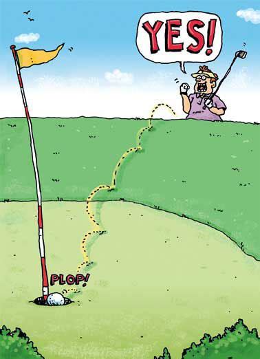Chip In Funny Golf Golfing Funny Golf Card Jokes Birthday Cards For