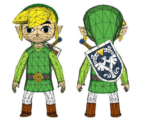 Papermau The Legend Of Zelda The Wind Waker Link Paper Model With