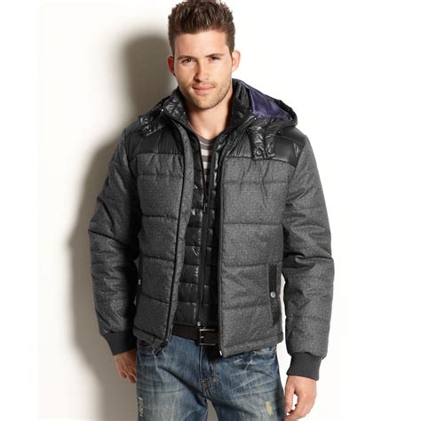 Lyst Inc International Concepts Vincent Puffer Jacket In Gray For Men