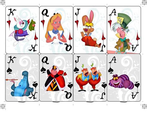Alice In Wonderland Playing Cards Alice In Wonderland Theme Alice In