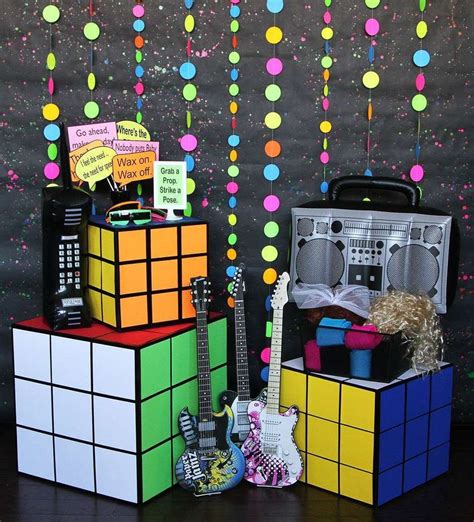 80s Birthday Party Ideas Photo 1 Of 15 Catch My Party 80 S Theme