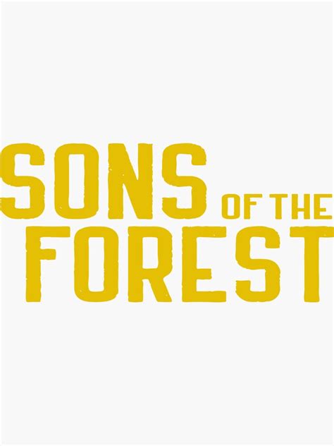 The Forest 2 Sons Of The Forest Game Sticker By Aboutgame Redbubble