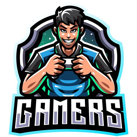 Gamers Mascot Logo - GraphicsFamily