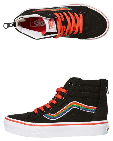 Vans Girls Sk8 Hi Zip Shoe Youth Rainbow Surfstitch