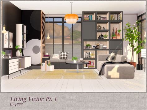 Ung999s Living Vicinc Pt 1 Modern Living Room Set Living Room