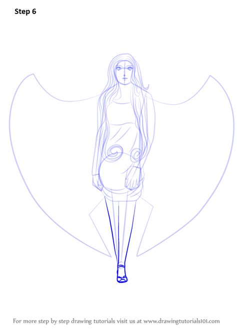 Step By Step How To Draw An Angel With Wings