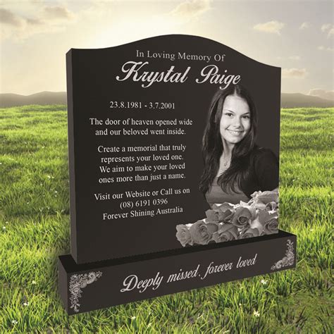 Laser Etched Headstone Designed By Forever Shining Cheap Headstones Cemetery Headstones
