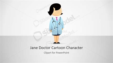 Female Medical Doctor Clipart Powerpoint Slidemodel