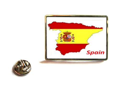 Spain Spanish Flag Map Lapel Pin Badge Tie Pin T Ebay
