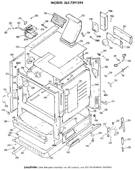 Kenmore Gas Range Parts Diagram