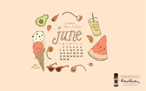 June Wallpaper Calendar