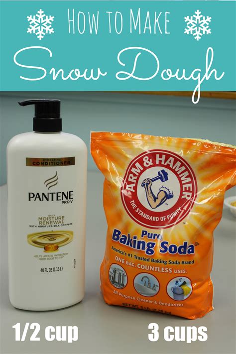 How To Make Snow Dough Only 2 Ingredients Happy Home Fairy