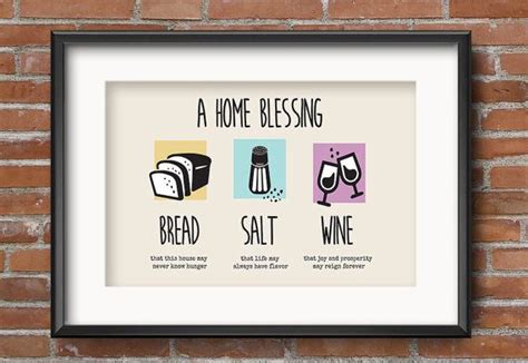 Printable New Home Owner T To Include With A Basket Of Bread Salt