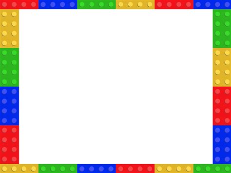 Lego Frame Backgrounds | Border & Frames, Multi-Color Templates | Free ...