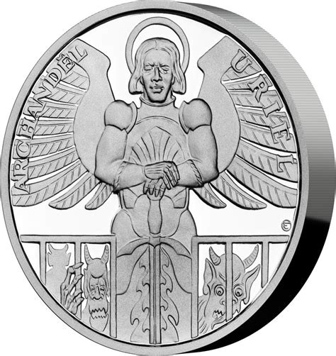 5 Dollars Archangel Uriel Archangels 2 Oz Silver Coin 5 Niue 2022