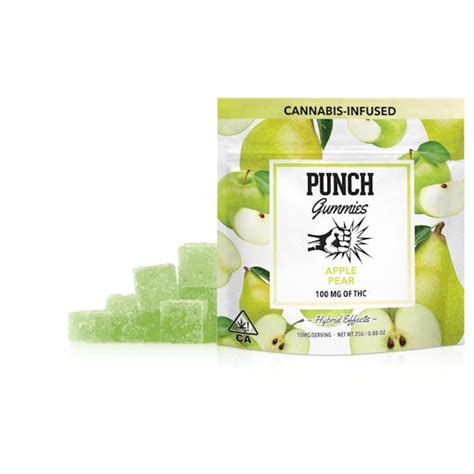 Punch Edibles And Extracts Apple Pear Gummies 100mg Weedmaps