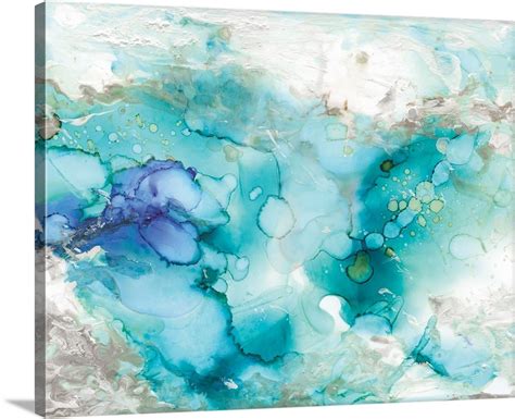 Teal Marble Abstract Canvas Painting Abstract Canvas Canvas Prints