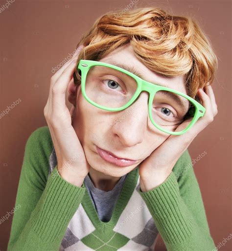 Sad Nerdy Guy Stock Photo By ©ninamalyna 10957397