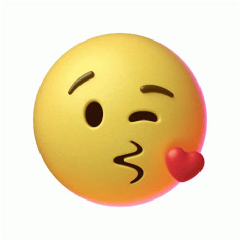 Kisses Emoji Sticker Kisses Emoji Heart Descubre Y Comparte GIF