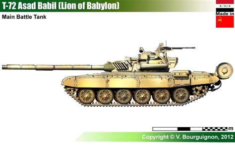 T 72 Asad Babil Main Battle Tank Modern Warfare Pinterest Lion