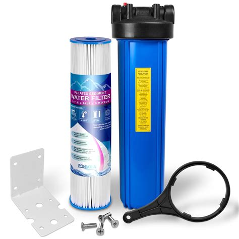 Big Blue Whole House Water Filter W Micron Pleated Sediment