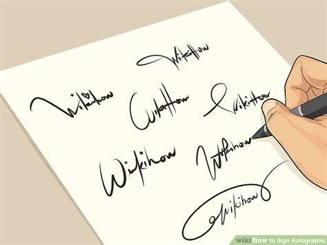 How To Sign Autographs 11 Steps With Pictures Wikihow