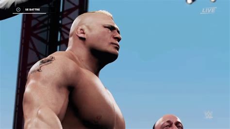 Wwe 2k18 Batista Vs Brock Lesnar Highlights Youtube