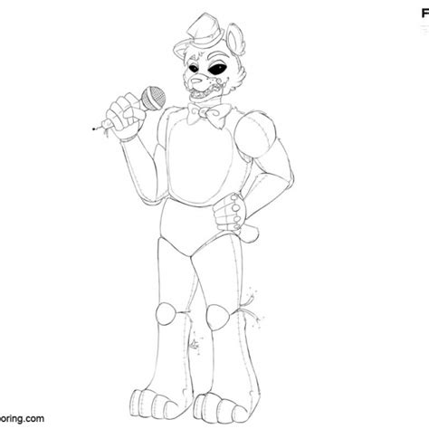 Fnaf Coloring Pages Sister Location Ballora By Theotakurena Free