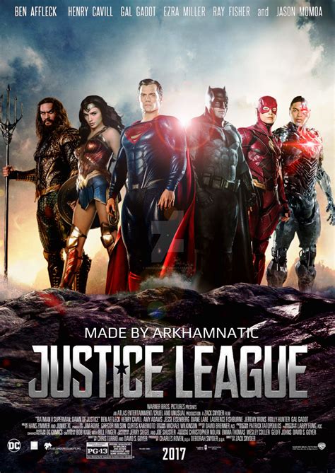 Justice League Movie Poster By Arkhamnatic On Deviantart