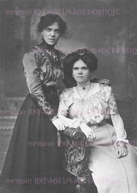 Lovely Antique Victorian Lesbian Couple Wedding Civil Etsy Uk