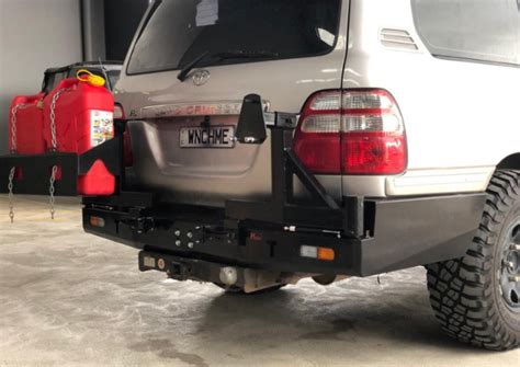 PS X Rear Bar Spare Wheel Carrier Dual To Suit Toyota Landcruiser Series X Accessories